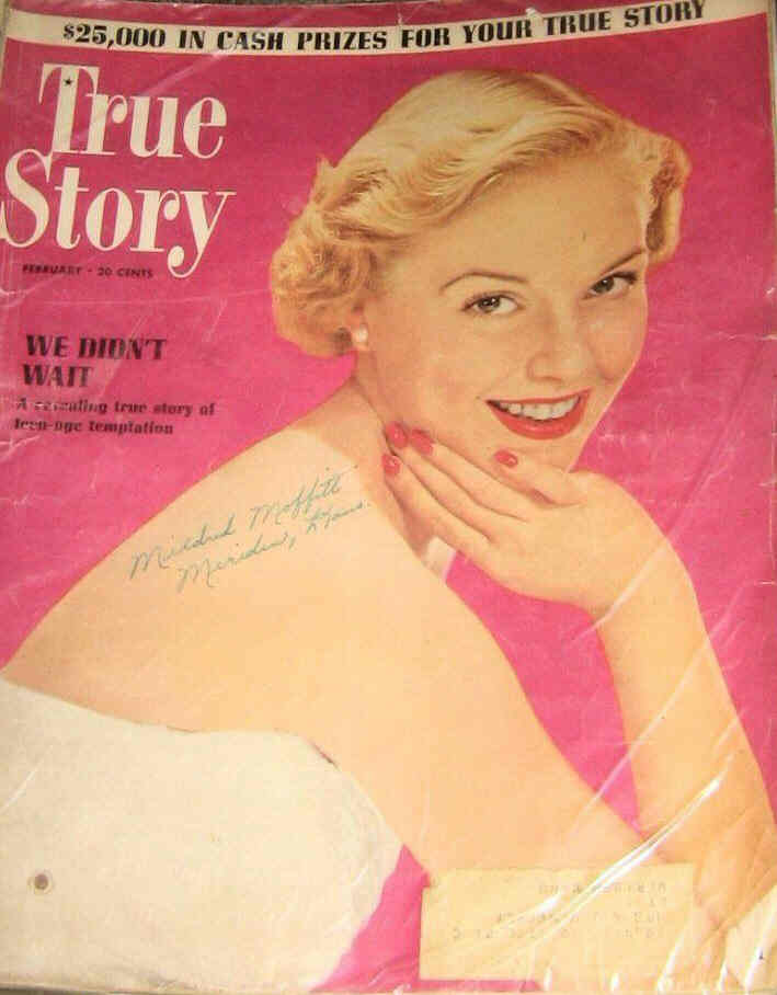 TRUE STORY magazine side cover February 1951