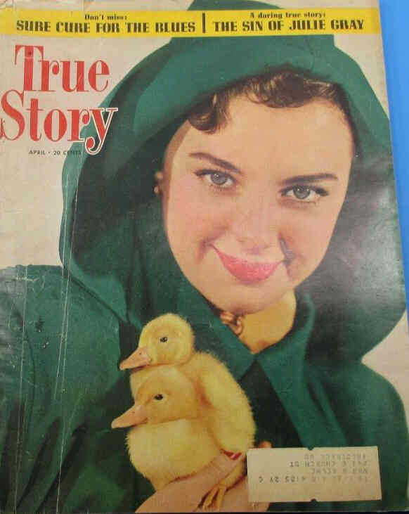 TRUE STORY magazine side cover April 1951