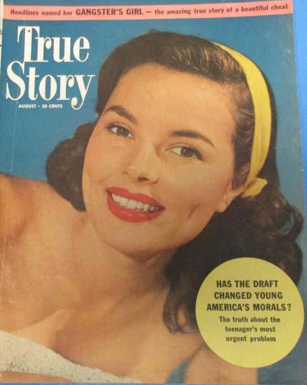 TRUE STORY magazine side cover August 1951