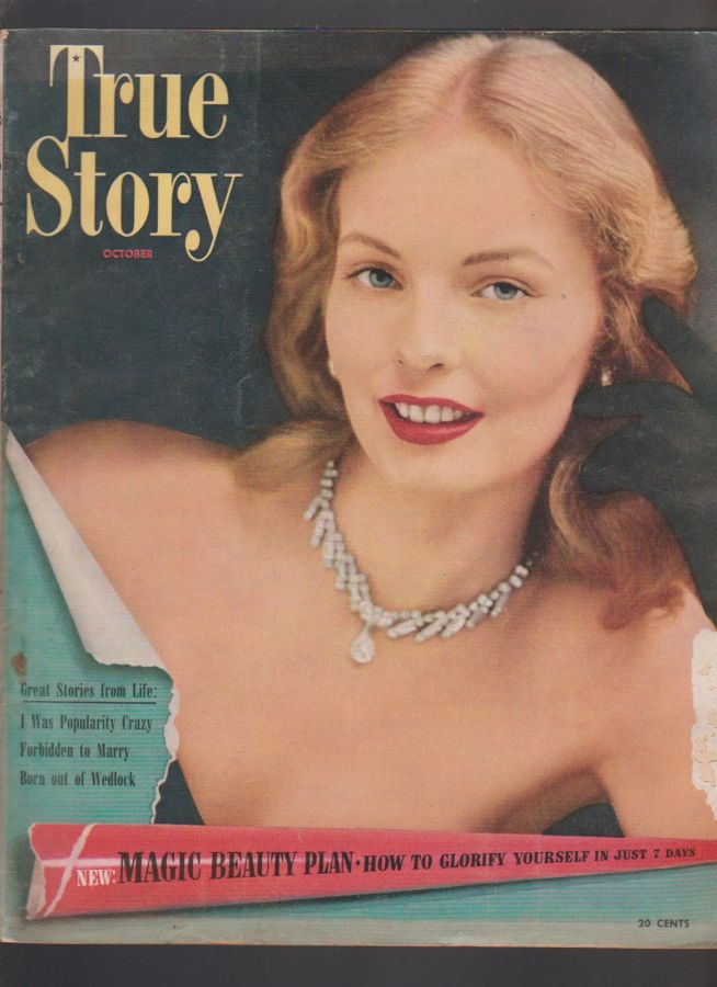 TRUE STORY magazine side cover October 1951
