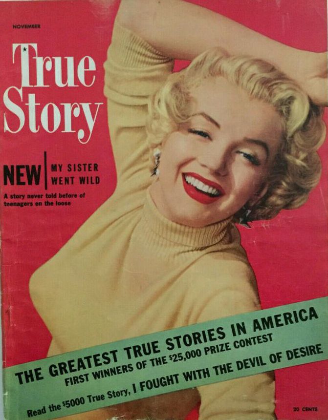 TRUE STORY magazine side cover November 1951