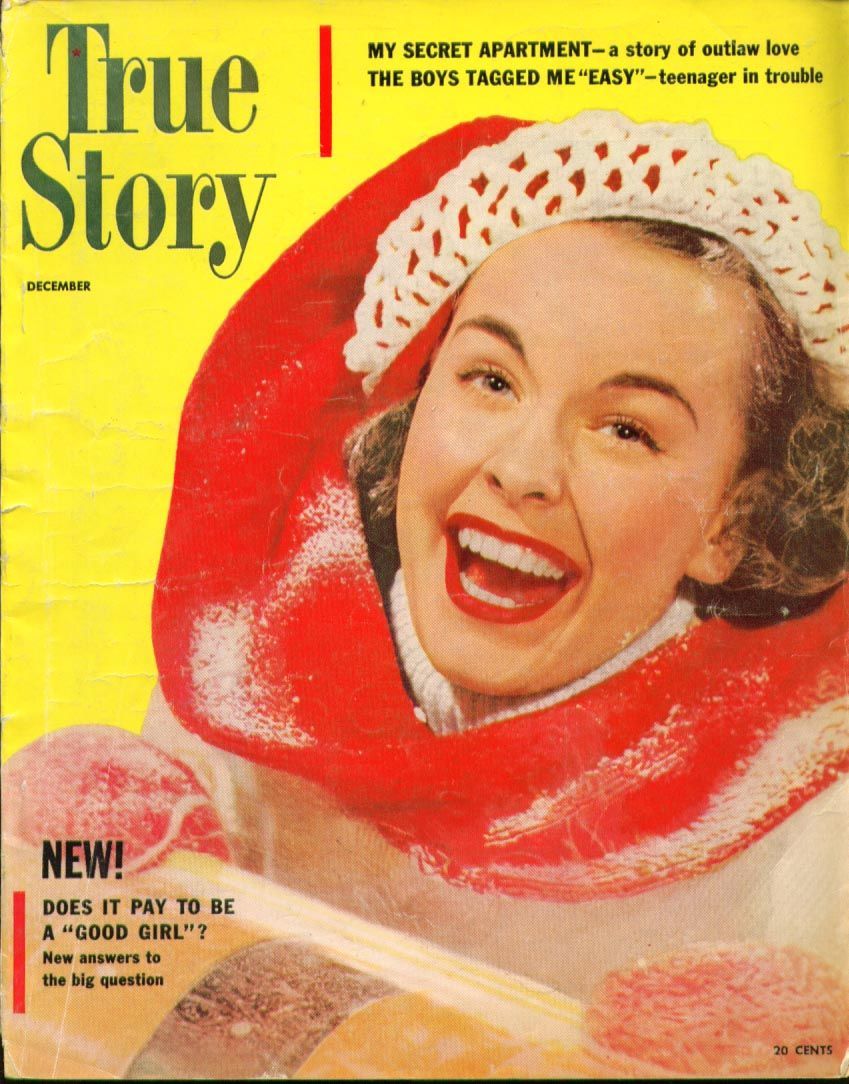 TRUE STORY magazine side cover December 1951