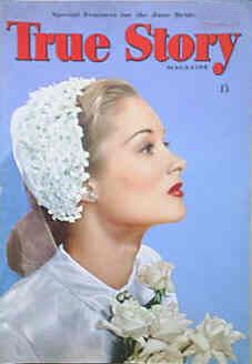 TRUE STORY (UK) magazine side cover June 1955
