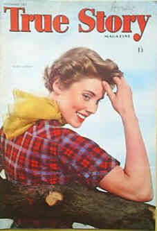 TRUE STORY (UK) magazine side cover November 1955