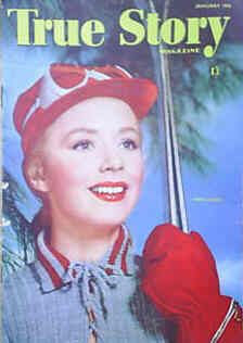 TRUE STORY (UK) magazine side cover January 1956