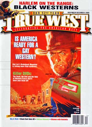 TRUE WEST magazine side cover Vol 52 #10 November/December 2005