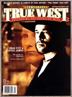 TRUE WEST magazine side cover Vol 54 #11 November/December 2007