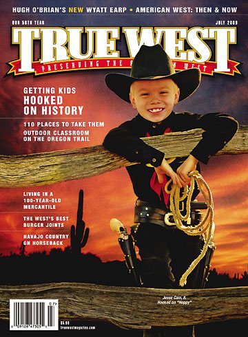 TRUE WEST magazine side cover July 2009