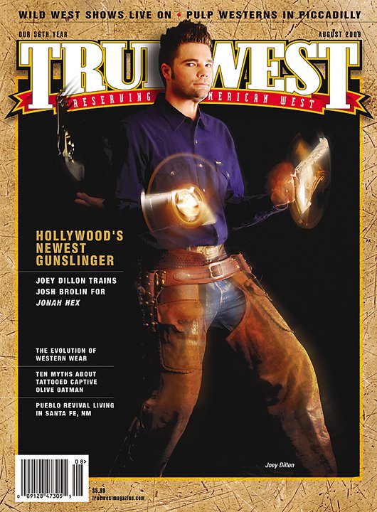 TRUE WEST magazine side cover August 2009