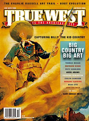 TRUE WEST magazine side cover October 2009