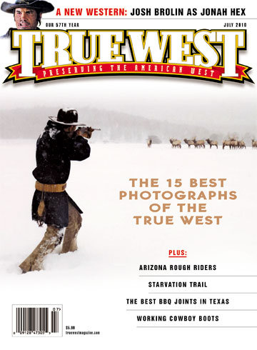 TRUE WEST magazine side cover July 2010