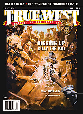 TRUE WEST magazine side cover August 2010