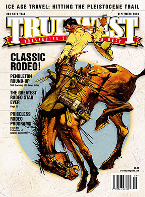 TRUE WEST magazine side cover September 2010