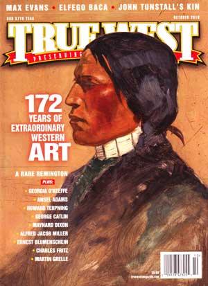 TRUE WEST magazine side cover October 2010