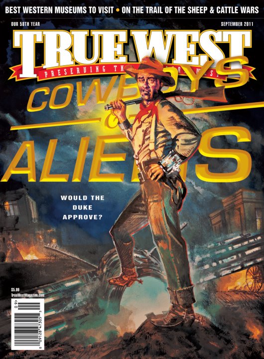 TRUE WEST magazine side cover September 2011