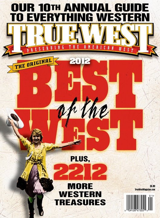 TRUE WEST magazine side cover January 2012