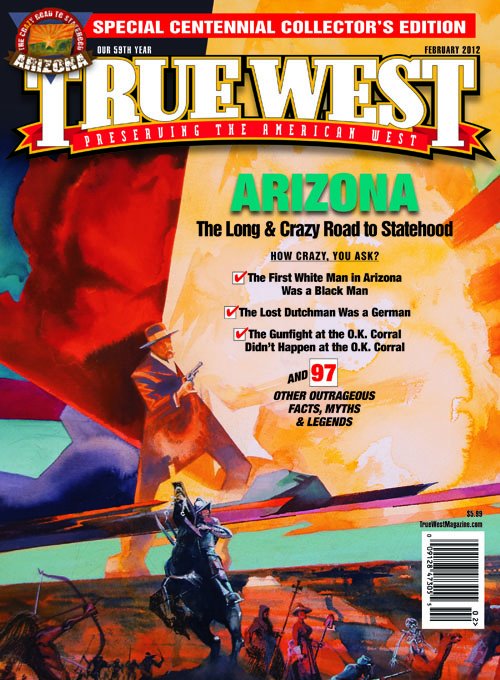 TRUE WEST magazine side cover February 2012