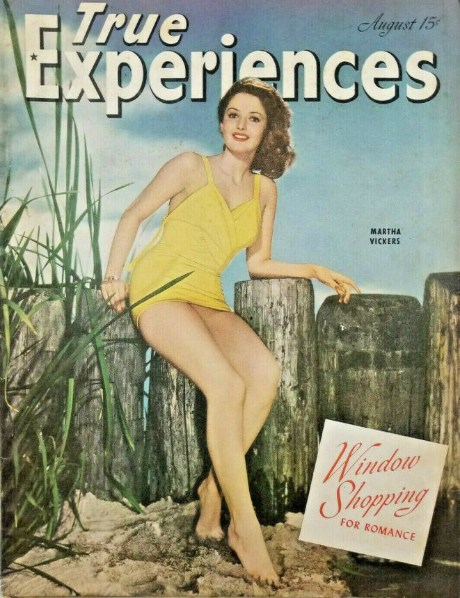 TRUE EXPERIENCES magazine side cover  August 1945
