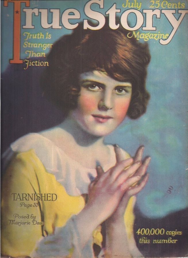 TRUE STORY magazine side cover July 1922