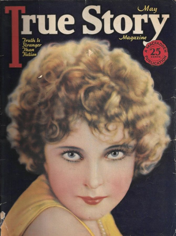 TRUE STORY magazine side cover May 1925