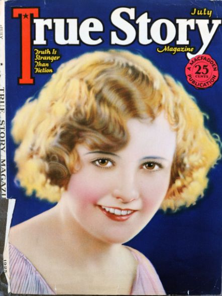 TRUE STORY magazine side cover  July 1925