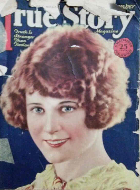 TRUE STORY magazine side cover  November 1925