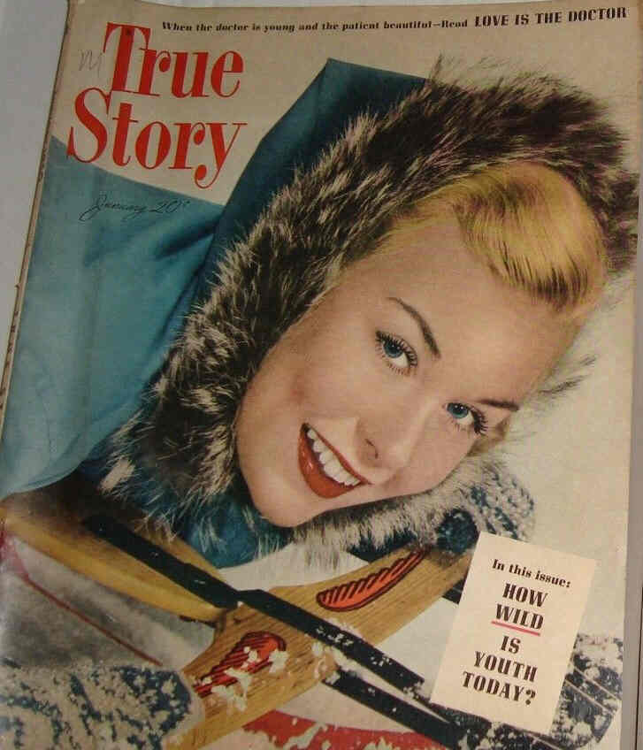TRUE STORY (Au) magazine side cover January 1950