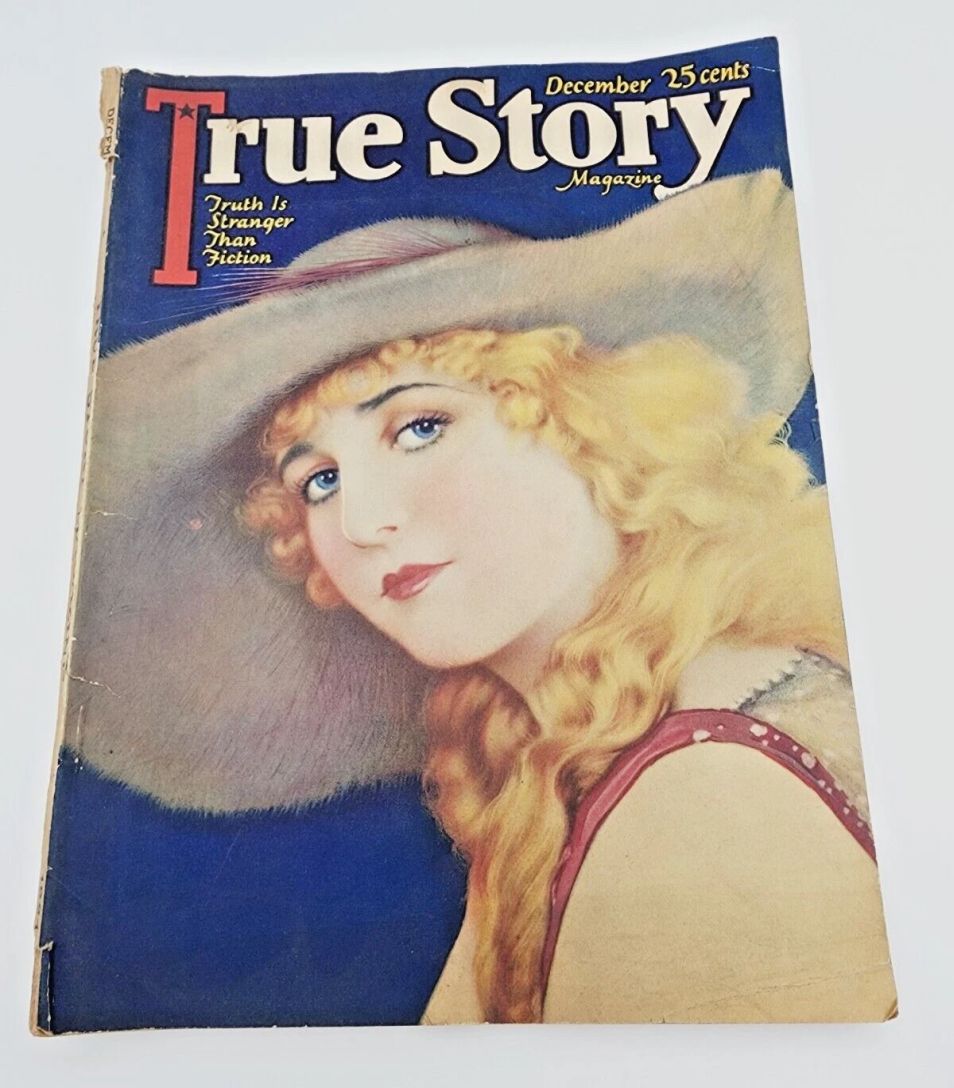 TRUE STORY magazine side cover  December 1924