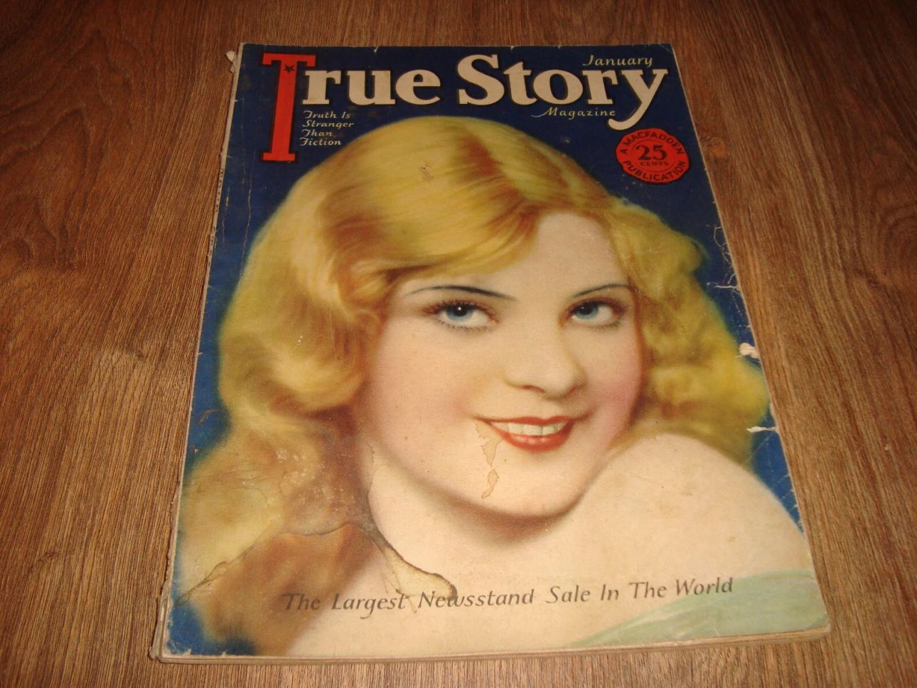 TRUE STORY magazine side cover  January 1927
