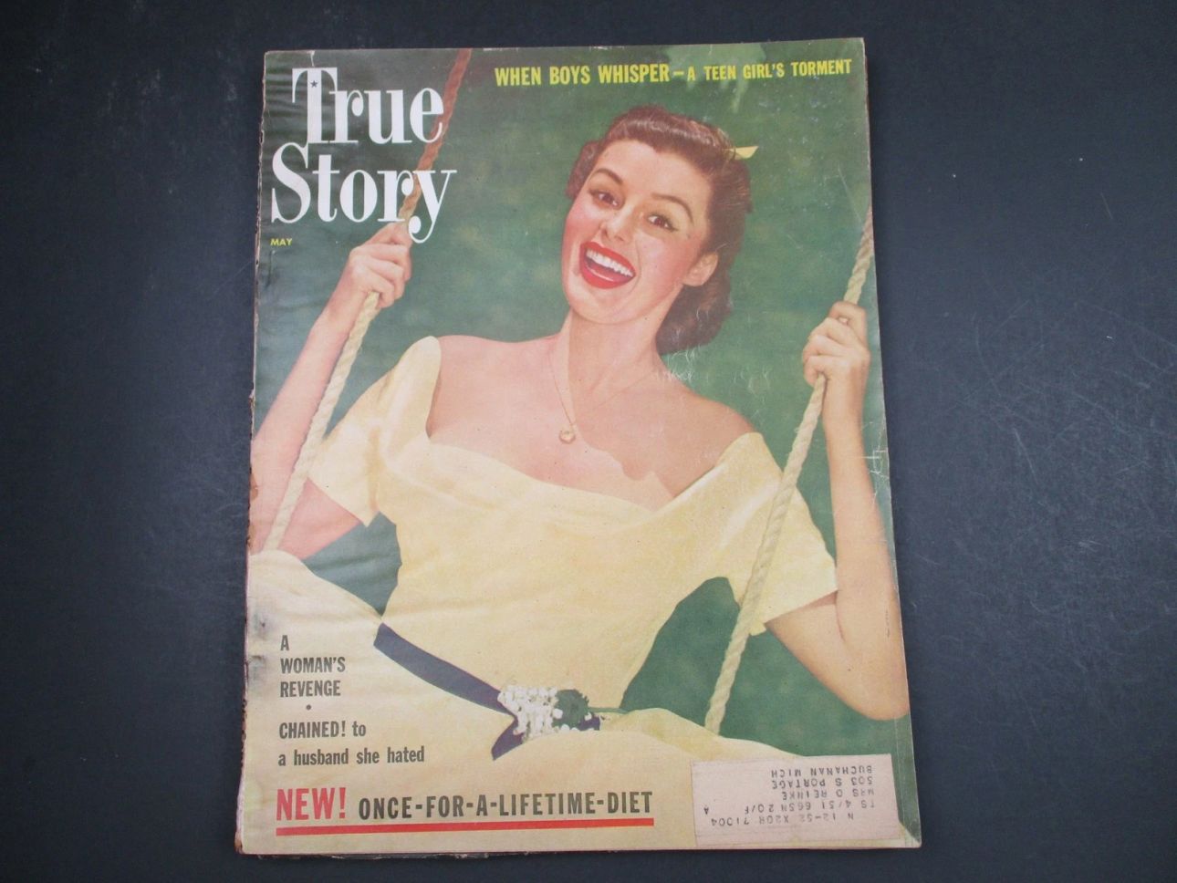 TRUE STORY magazine side cover  May 1952