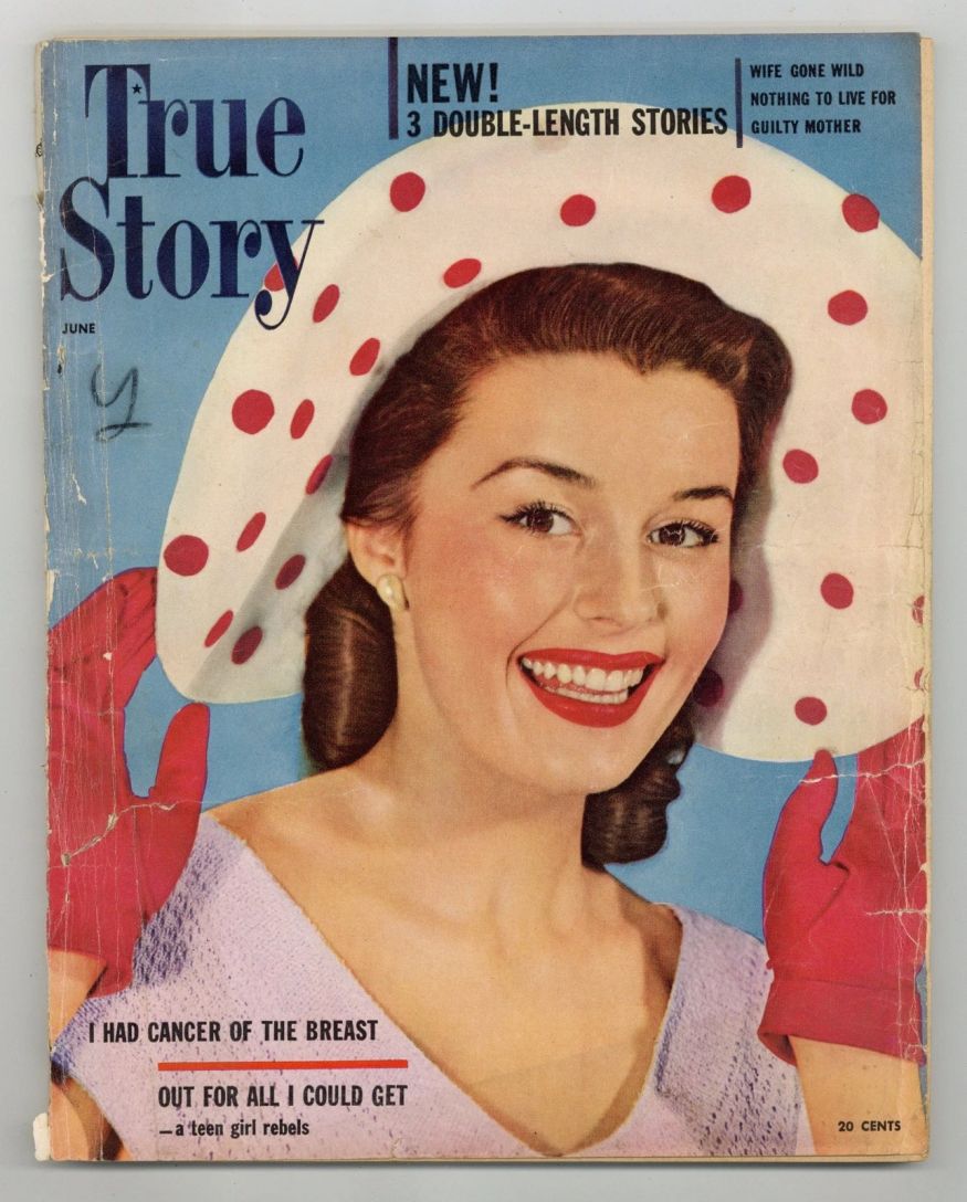 TRUE STORY magazine side cover  June 1952