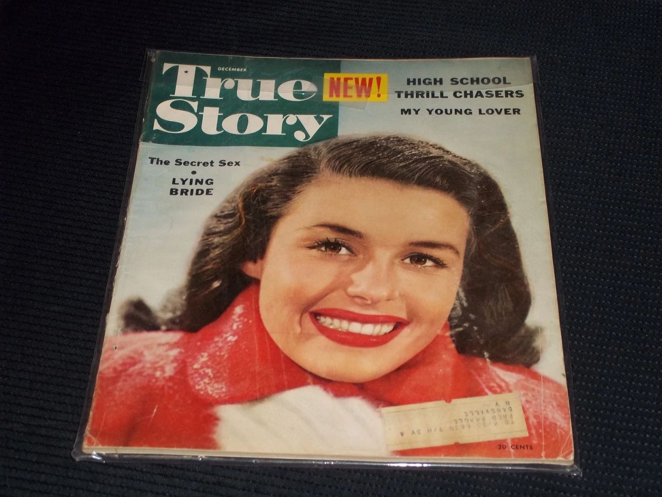 TRUE STORY magazine side cover  December 1952