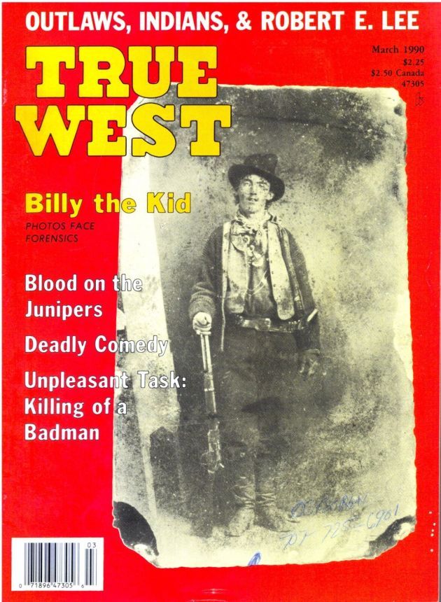 TRUE WEST magazine side cover  March 1990