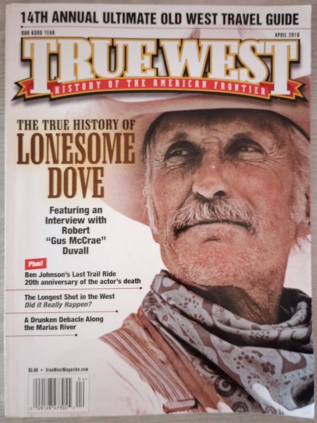 TRUE WEST magazine side cover  April 2016
