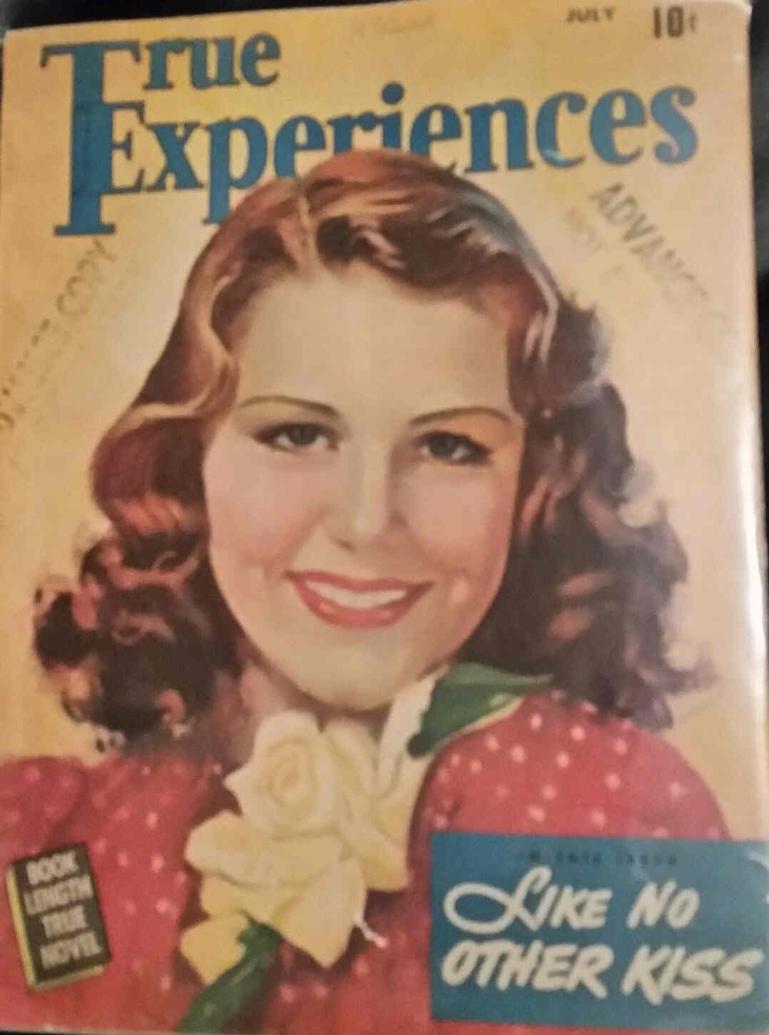 TRUE EXPERIENCES magazine side cover July 1941