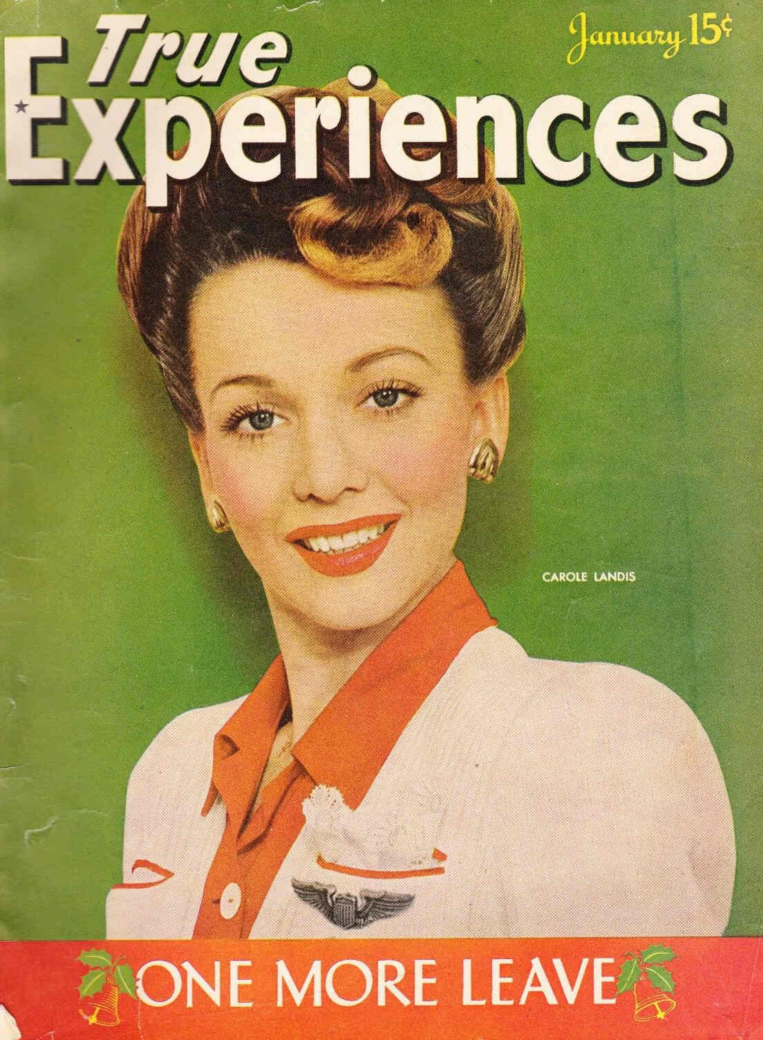 TRUE EXPERIENCES magazine side cover January 1944