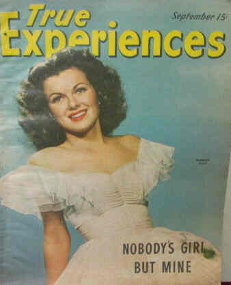 TRUE EXPERIENCES magazine side cover September 1945
