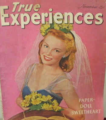 TRUE EXPERIENCES magazine side cover November 1946