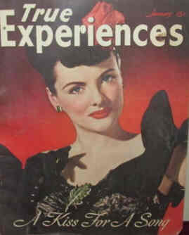 TRUE EXPERIENCES magazine side cover January 1947