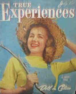 TRUE EXPERIENCES magazine side cover July 1947