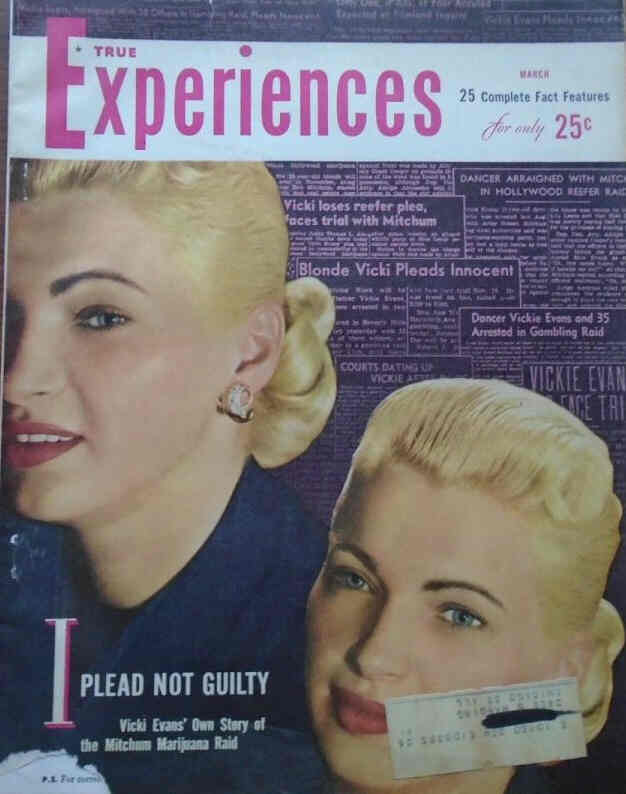 TRUE EXPERIENCES magazine side cover  March 1949