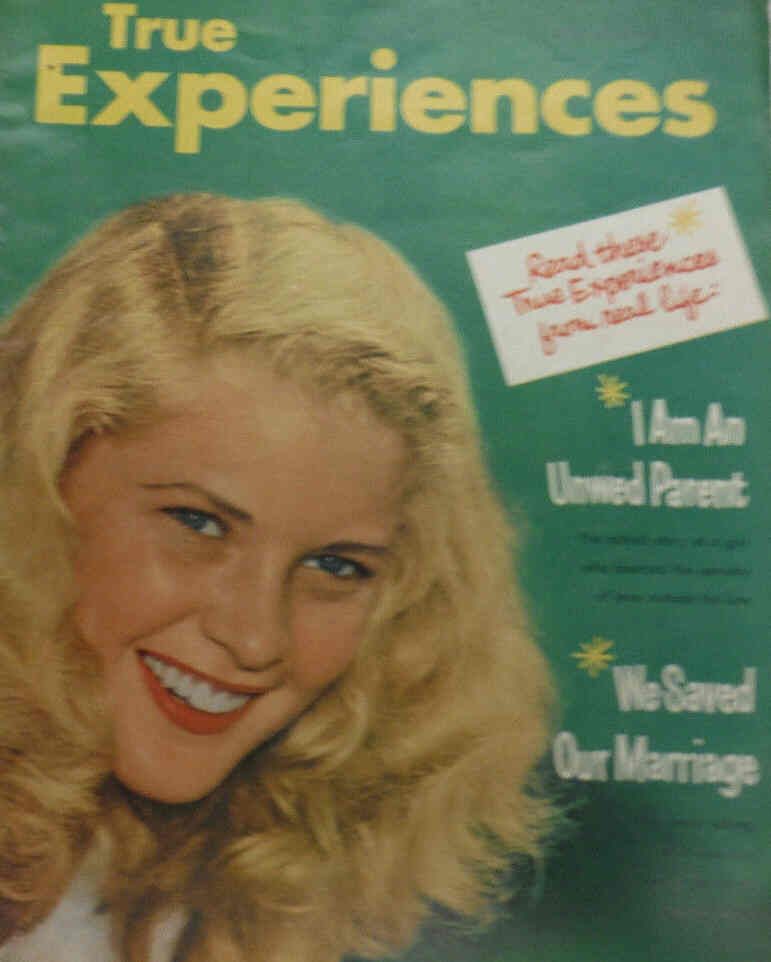 TRUE EXPERIENCES magazine side cover June 1951
