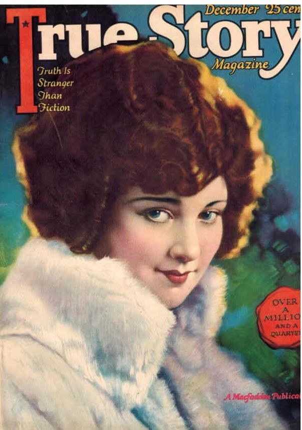 TRUE STORY magazine side cover  December 1923