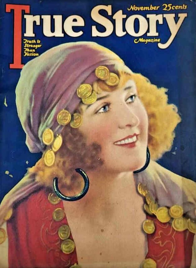 TRUE STORY magazine side cover  November 1924
