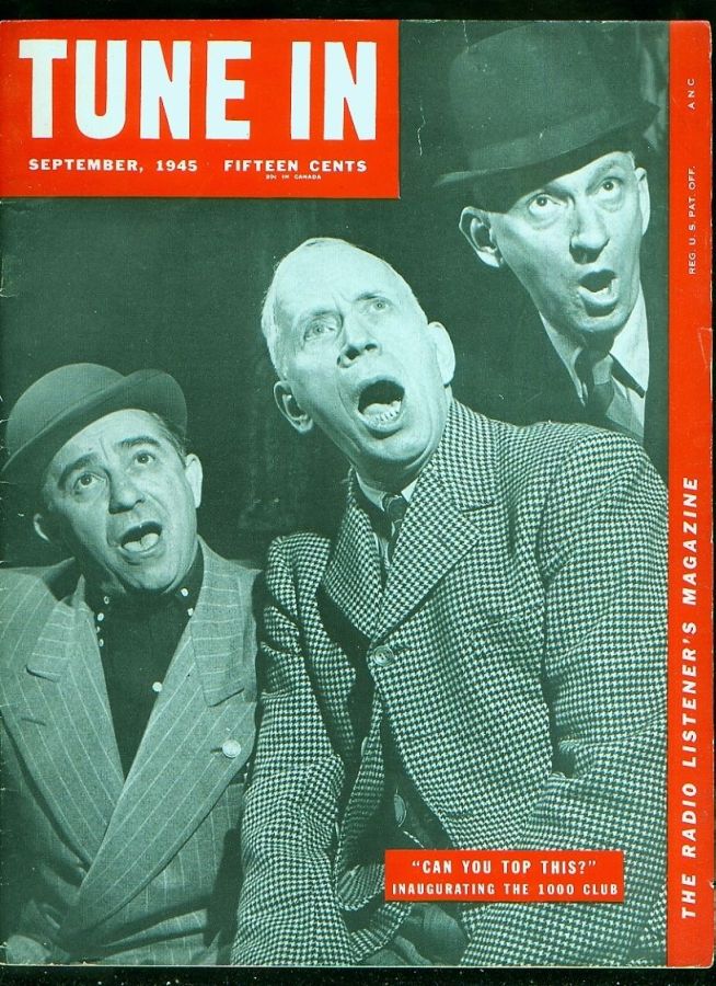 TUNE IN magazine side cover September 1945