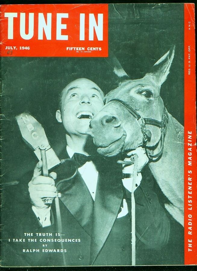 TUNE IN magazine side cover July 1946