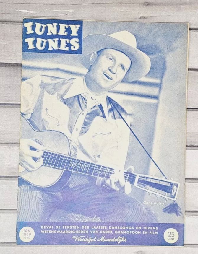 TUNEY TUNES magazine side cover Issue 60  January 1949