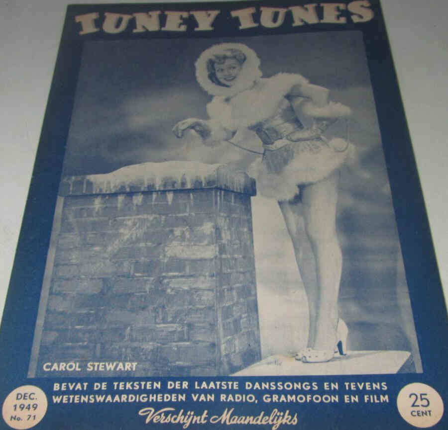 TUNEY TUNES magazine side cover Issue 71  December 1949