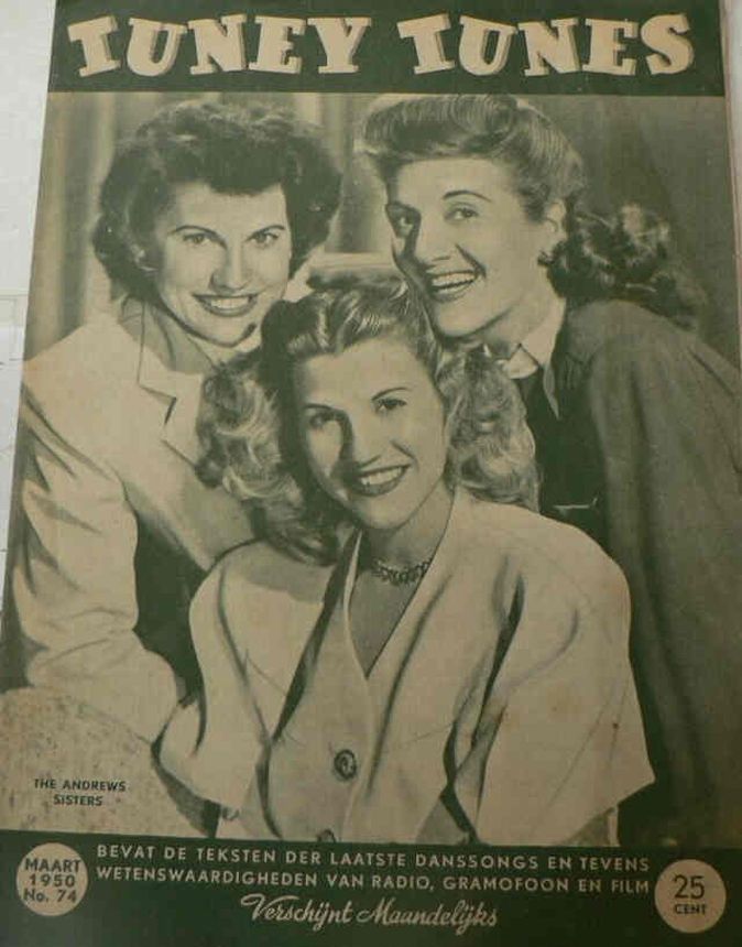 TUNEY TUNES magazine side cover Issue 74  March 1950