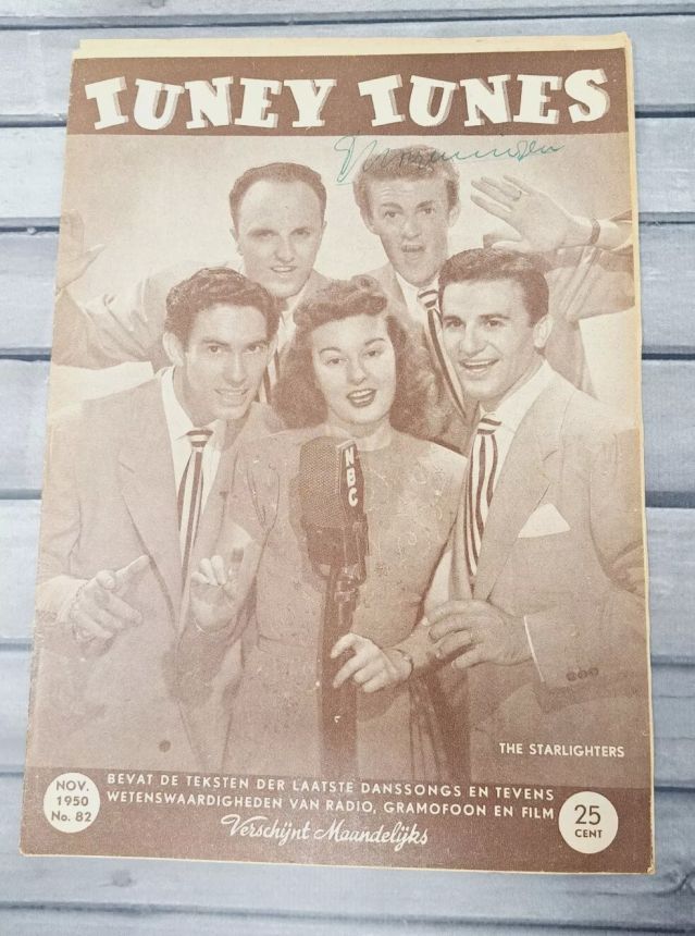 TUNEY TUNES magazine side cover Issue 82  November 1950